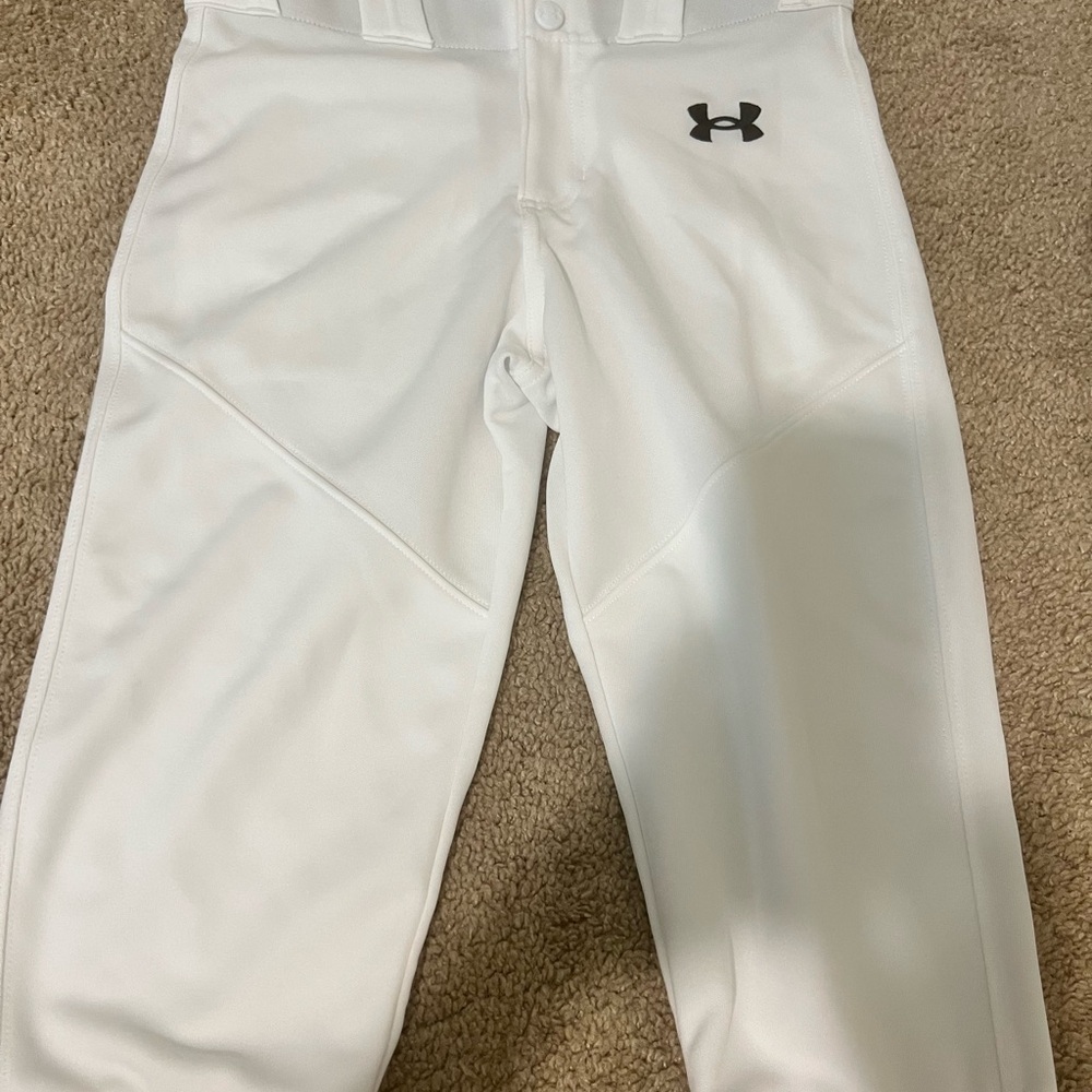 Under Armour Black and White Baseball Pants KIDS